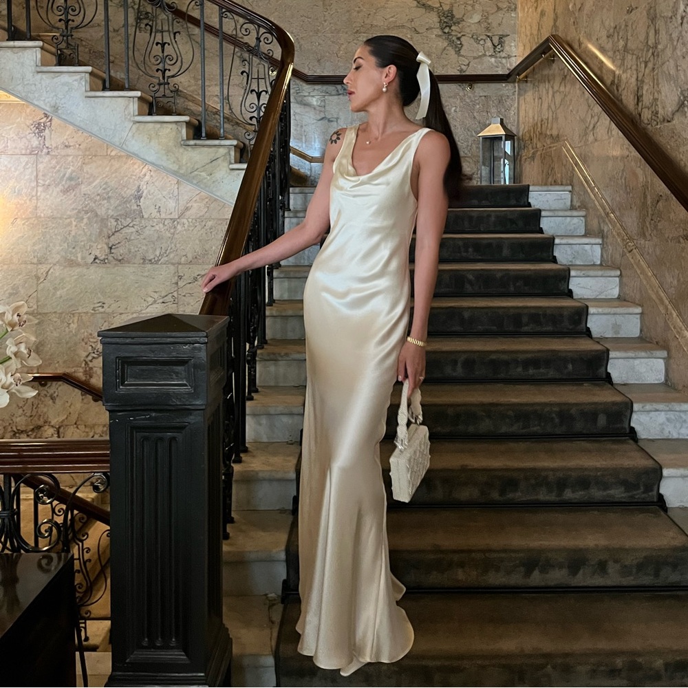 Reformation Annabelle Silk Dress